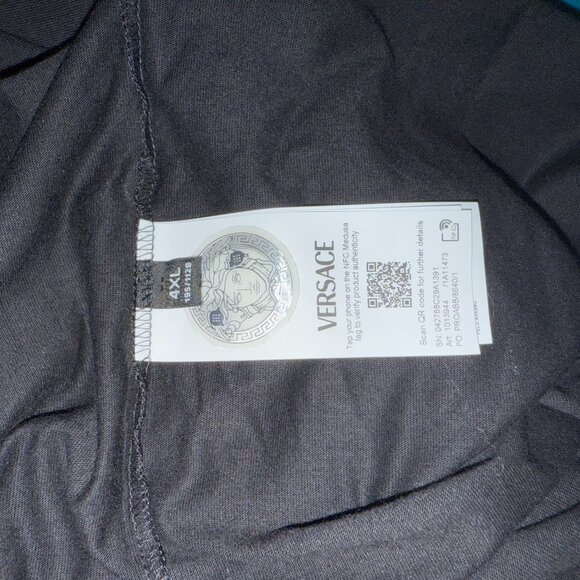 AUTHENTIC MENS VERSACE RHINESTONE MEDUSA T SHIRT SIZE SLIM 4XL....FITS 2XL $2150 - Picture 14 of 15